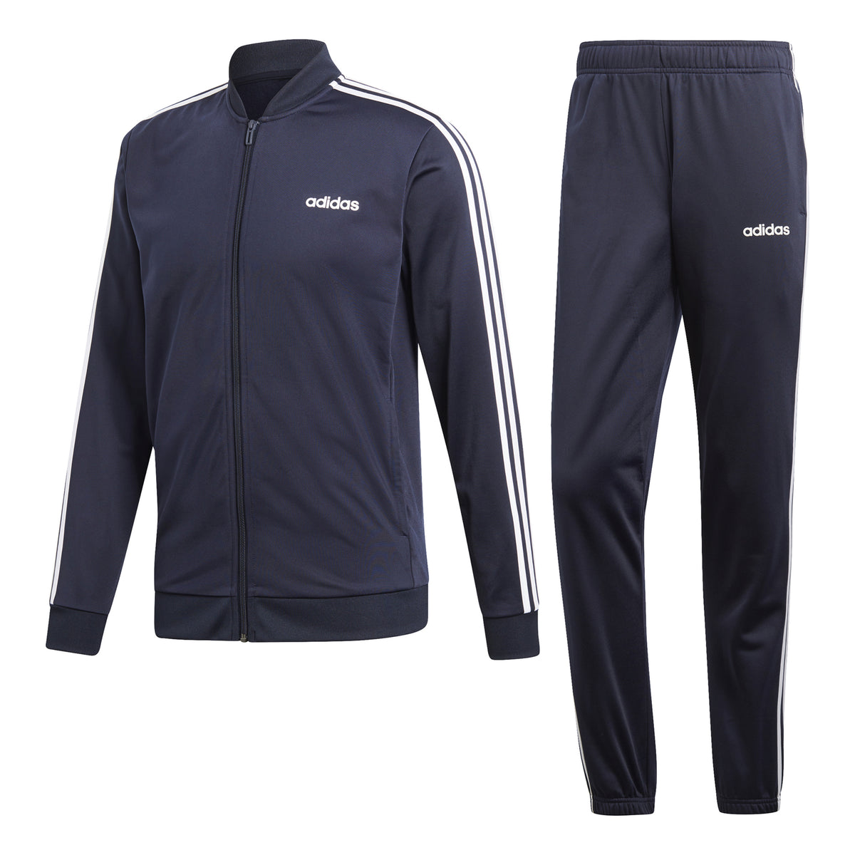 adidas Back to Basic 3 Stripes Survêtement Hommes - bleu foncé, blanc