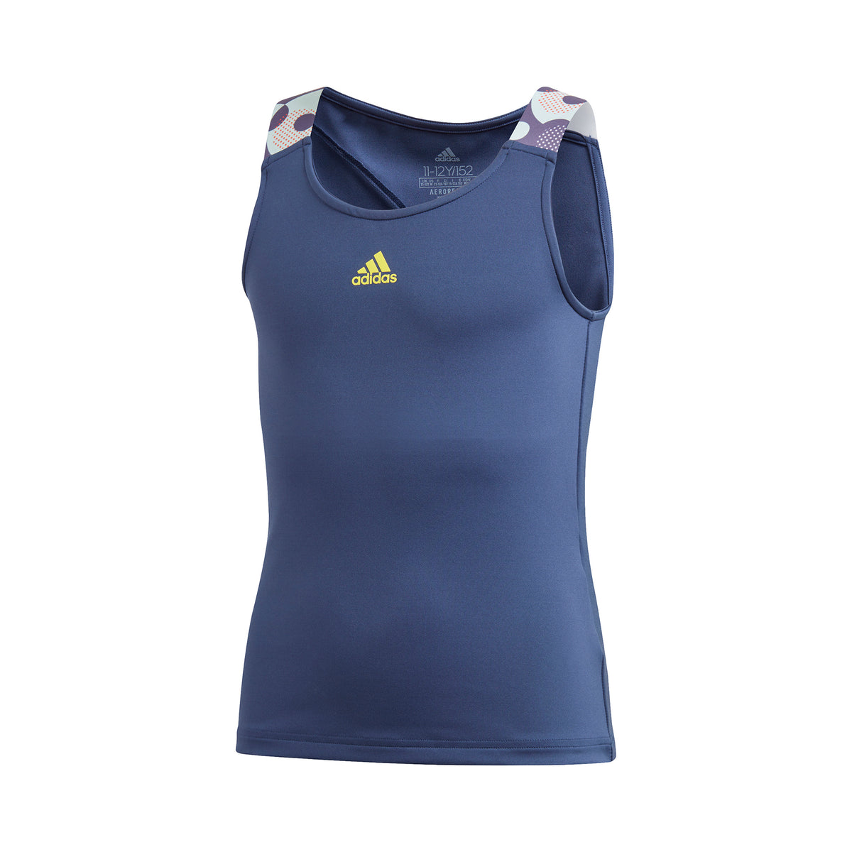 adidas Keyhole Débardeur tank top Filles - bleu foncé, jaune