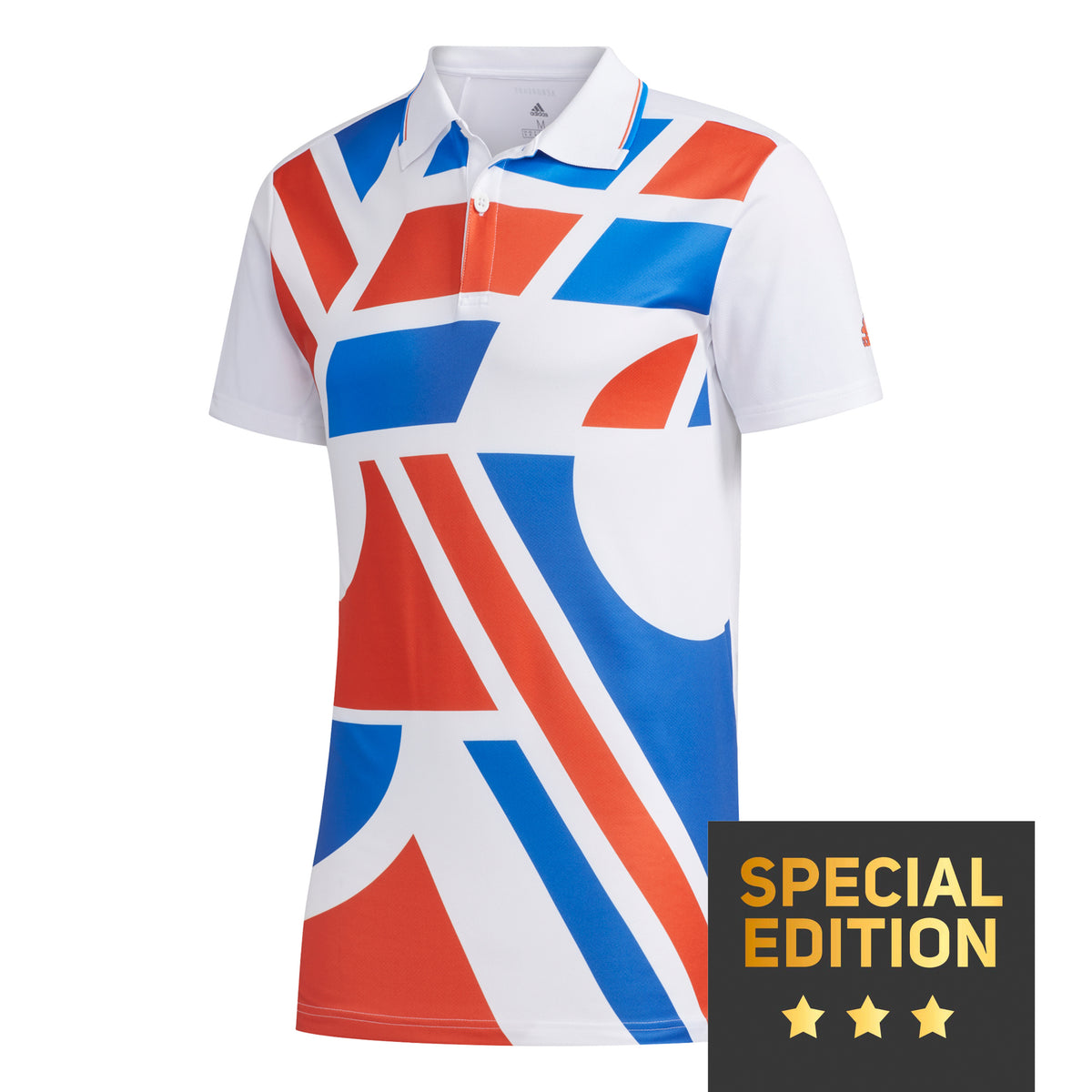 adidas Graphic Polo Hommes - blanc, bleu