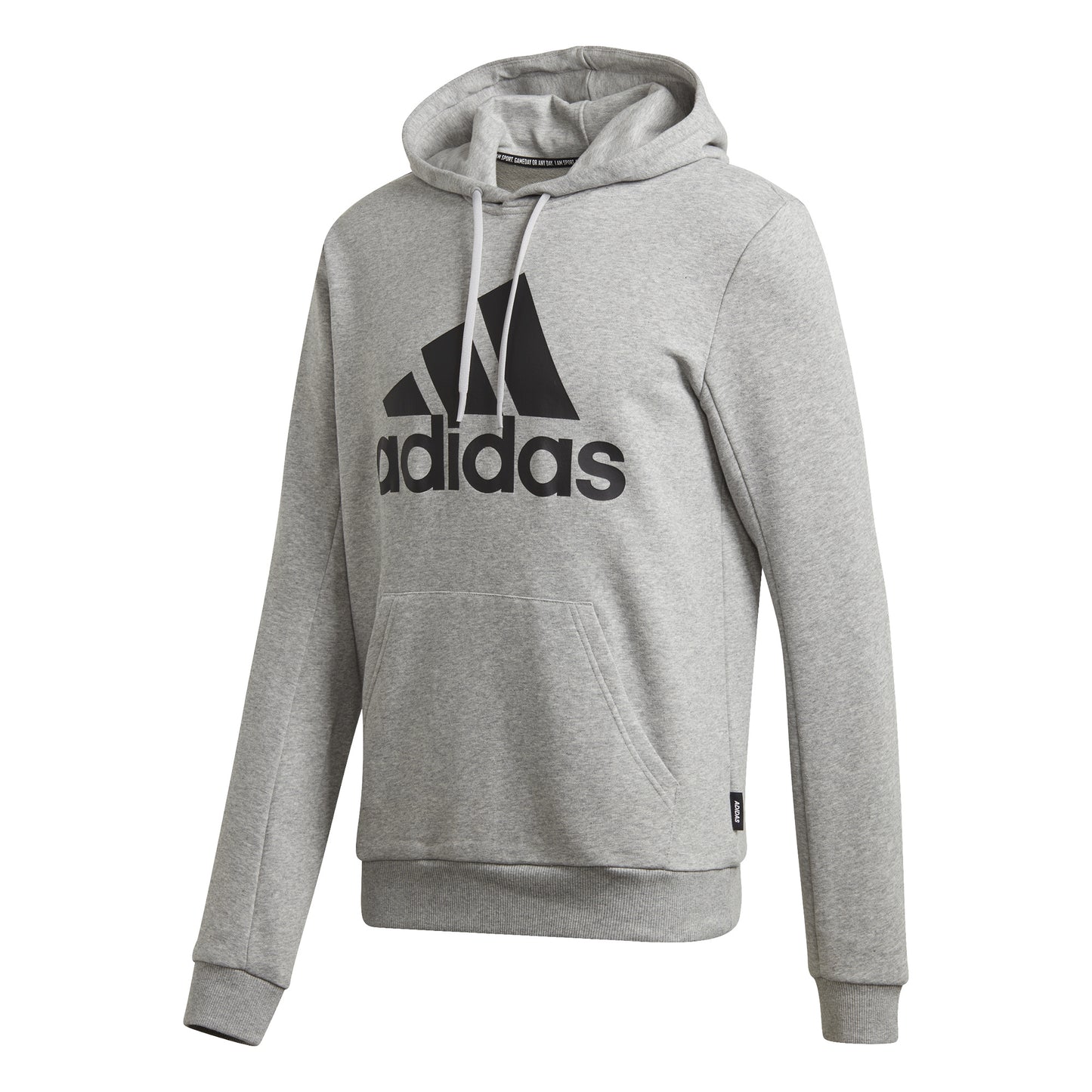 adidas Must Have Badge of Sport Sweat à capuche Hommes - gris clair, noir