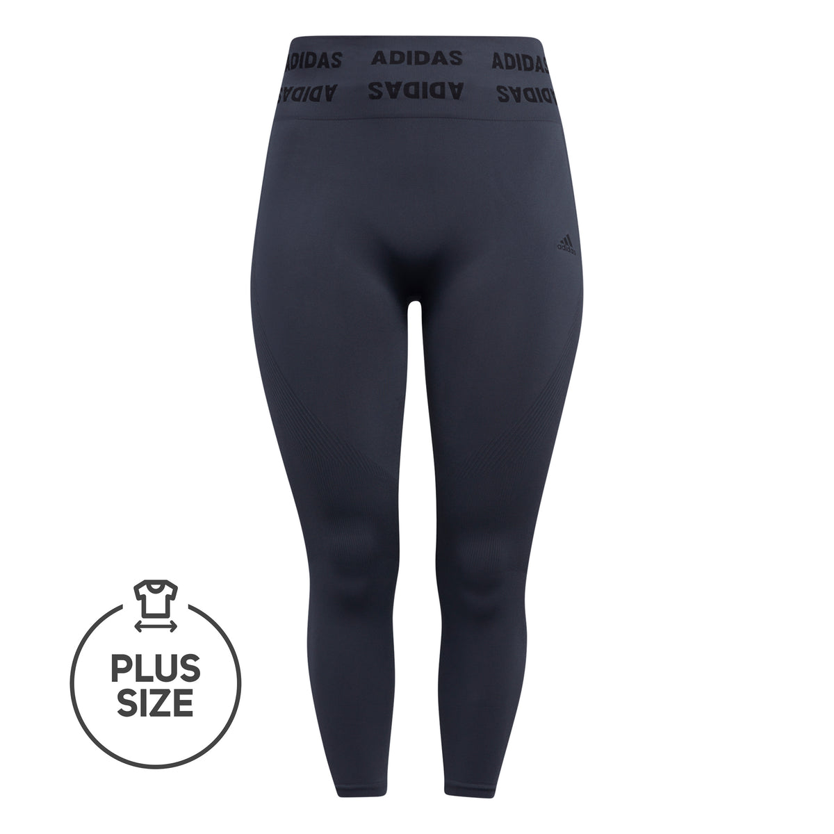 adidas Aeroknit Plus Size Collant tight Femmes - gris foncé, noir