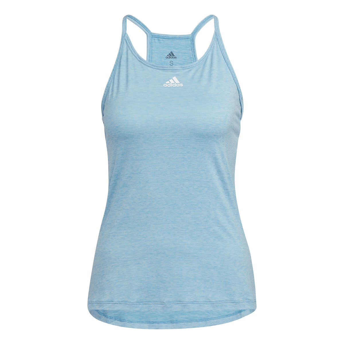 adidas Performance Débardeur tank top Femmes - bleu clair, blanc