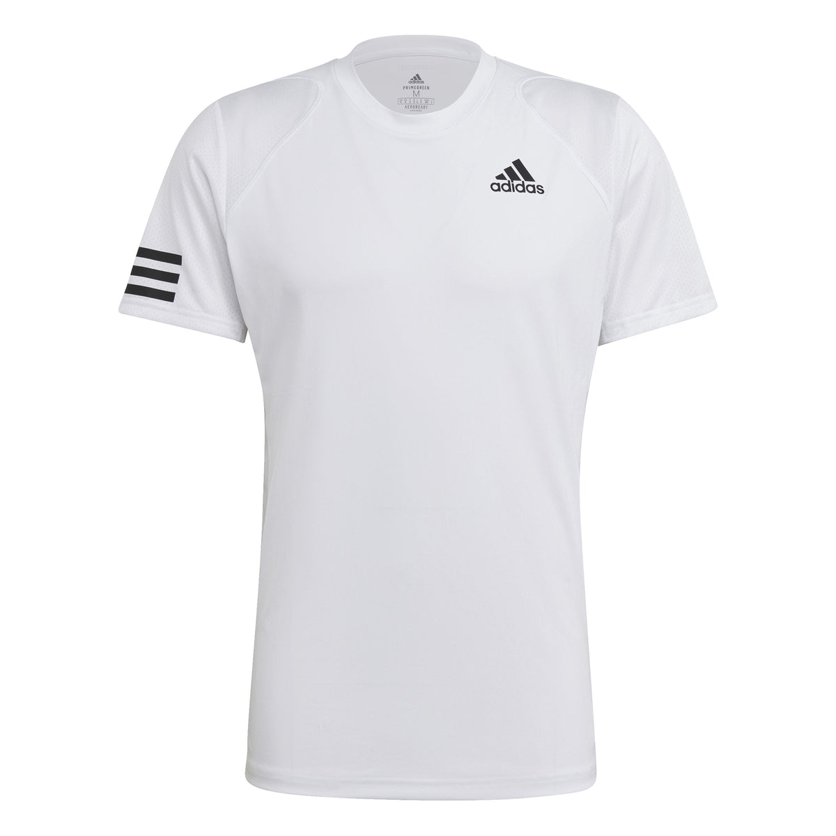 adidas Club 3 Stripes T-shirt Hommes - blanc, noir