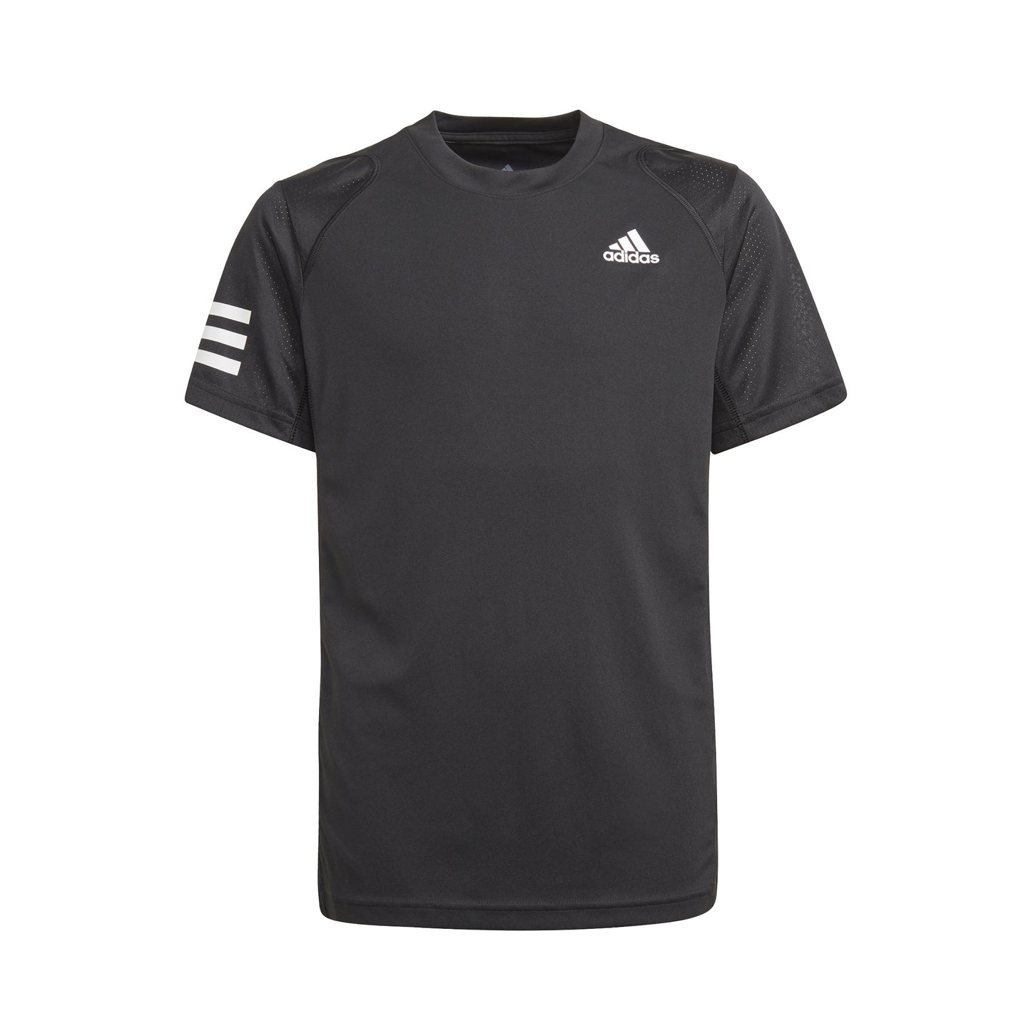 adidas Club 3 Stripes T-shirt Garçons - noir, blanc
