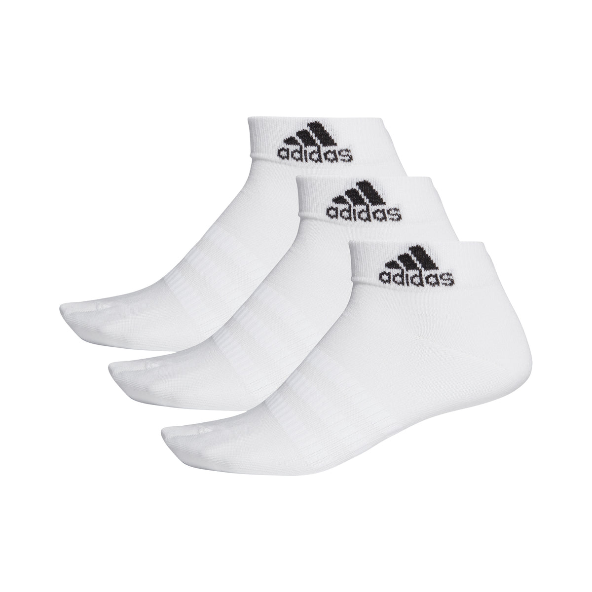 adidas Light Ankle Chaussettes de sport Pack de 3 Unisex - blanc, noir