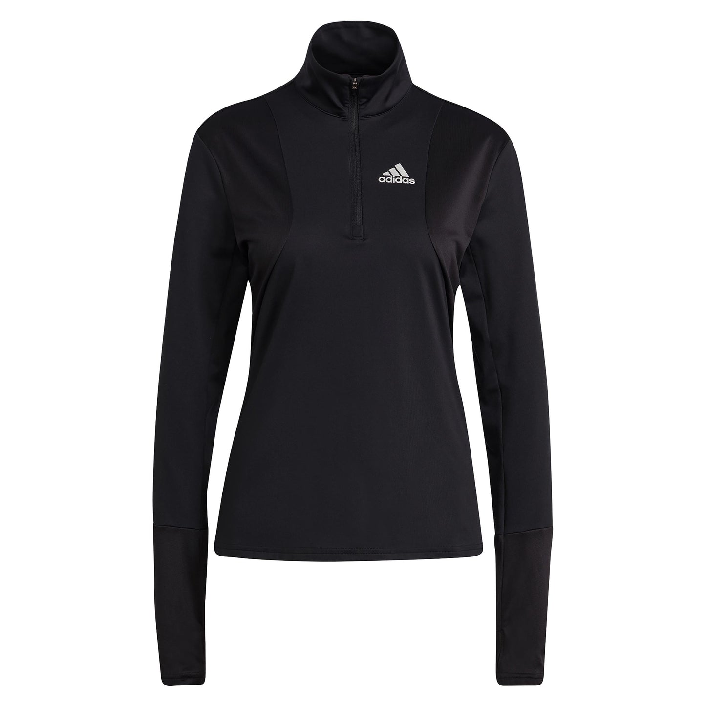 adidas Own The Run Half-Zip Haut manches longues Femmes - noir, blanc