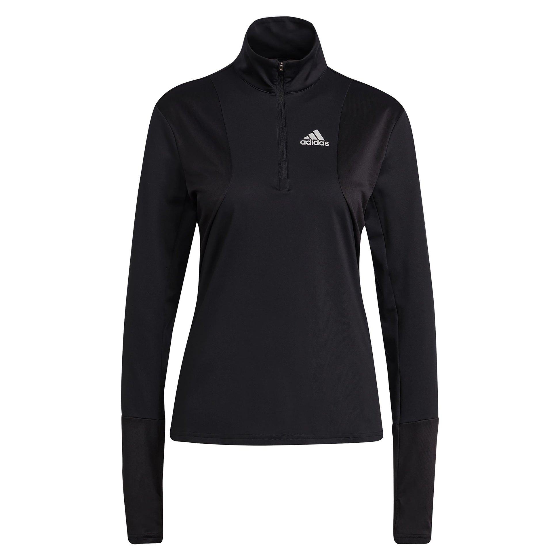 adidas Own The Run Half-Zip Haut manches longues Femmes - noir, blanc