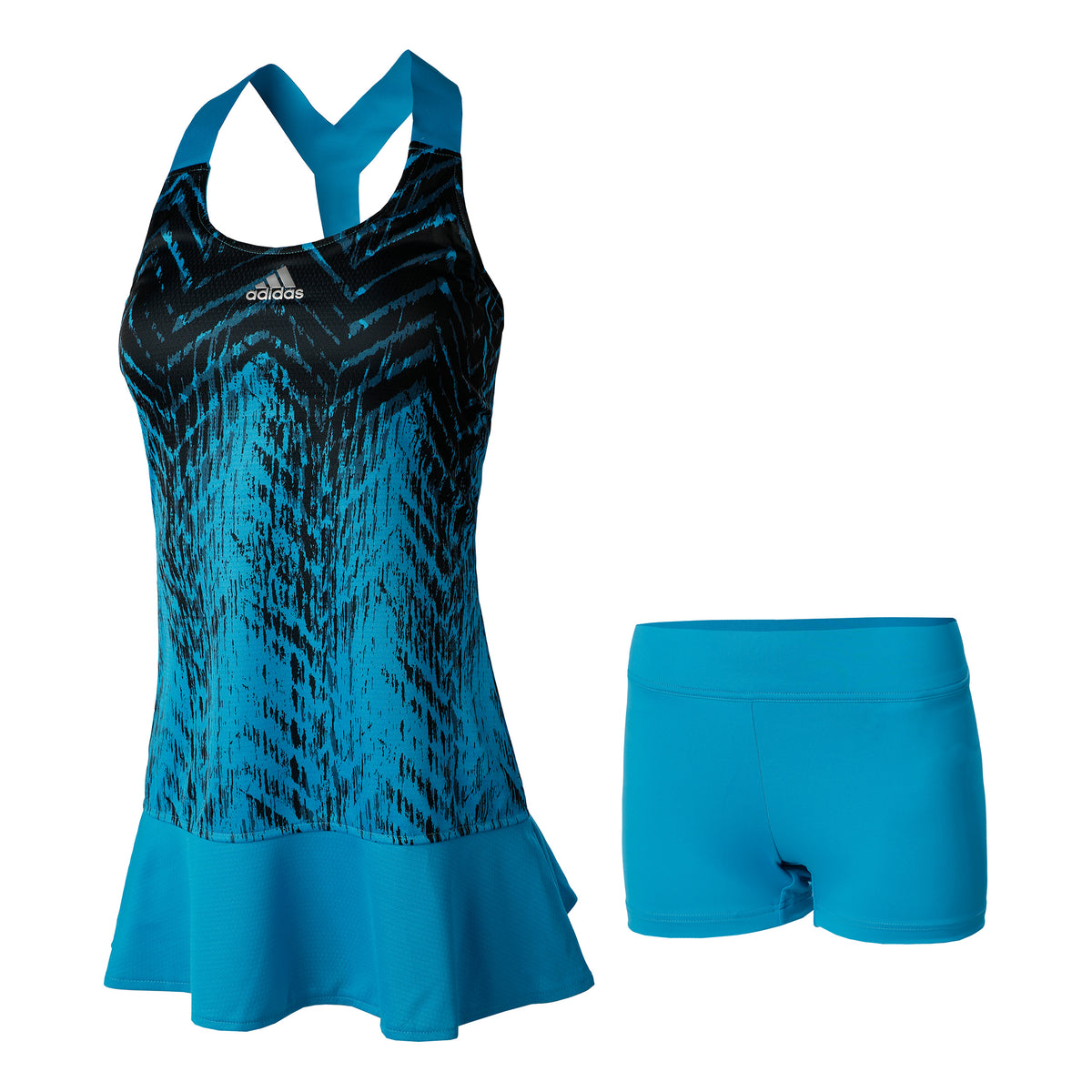 adidas Primeblue Y- Robe Femmes - turquoise, noir
