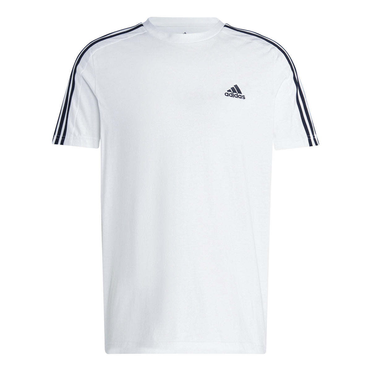 adidas 3Stripes T-shirt Hommes - blanc, noir