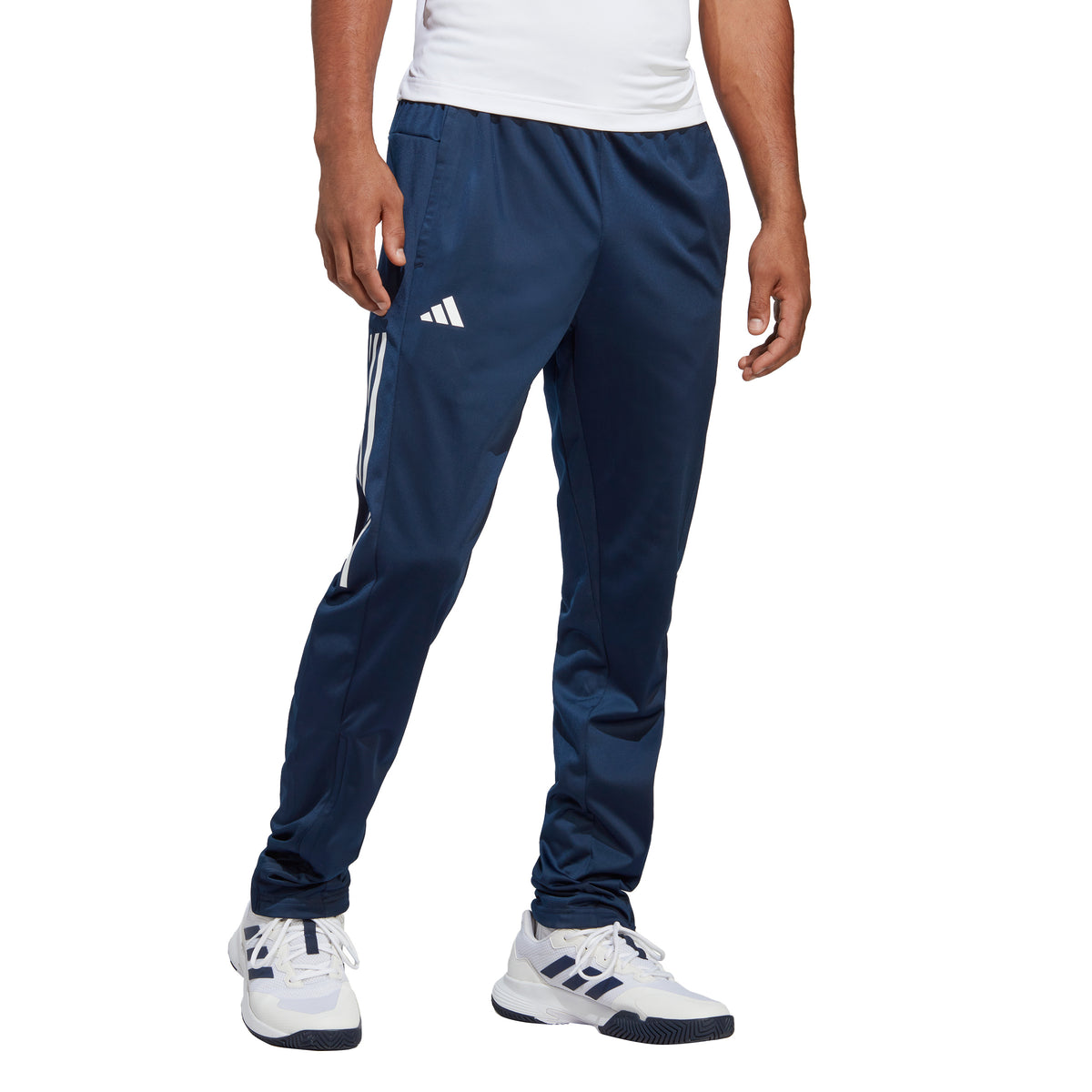adidas 3Stripes Knitted Pantalon survêtement Hommes - bleu foncé