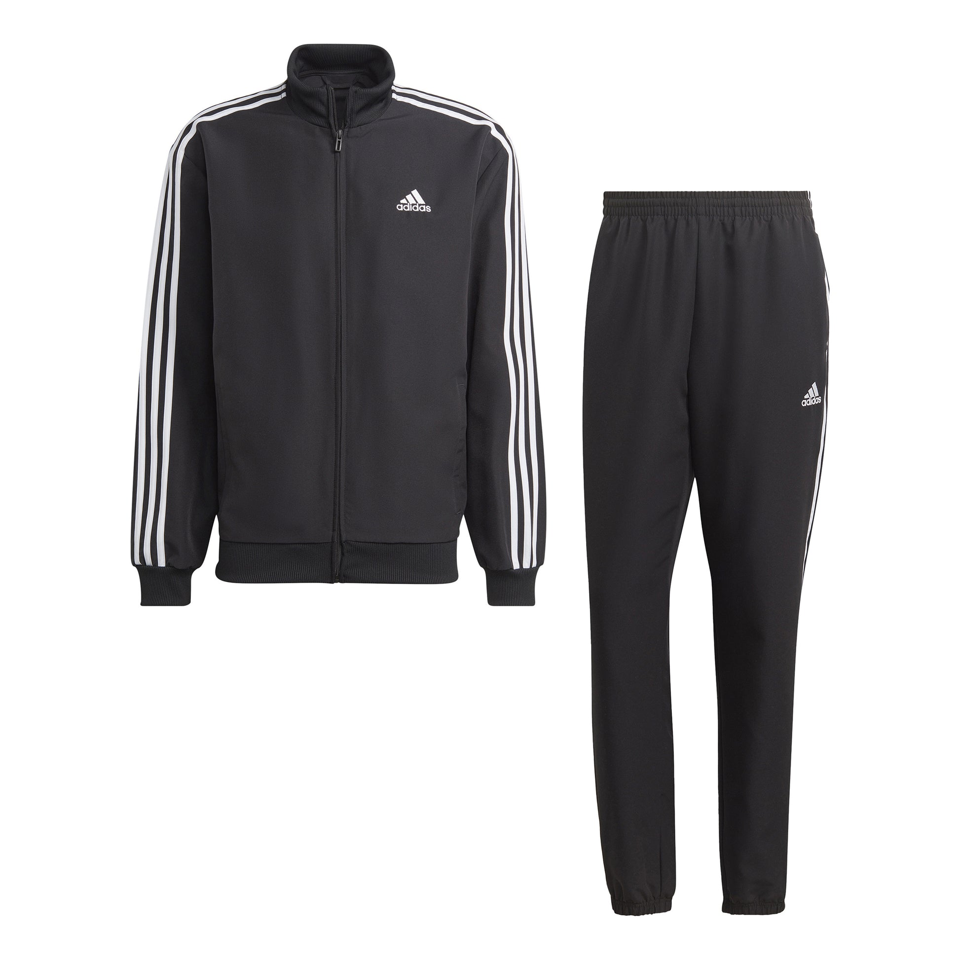 adidas 3Stripes Woven Survêtement Hommes - noir, blanc