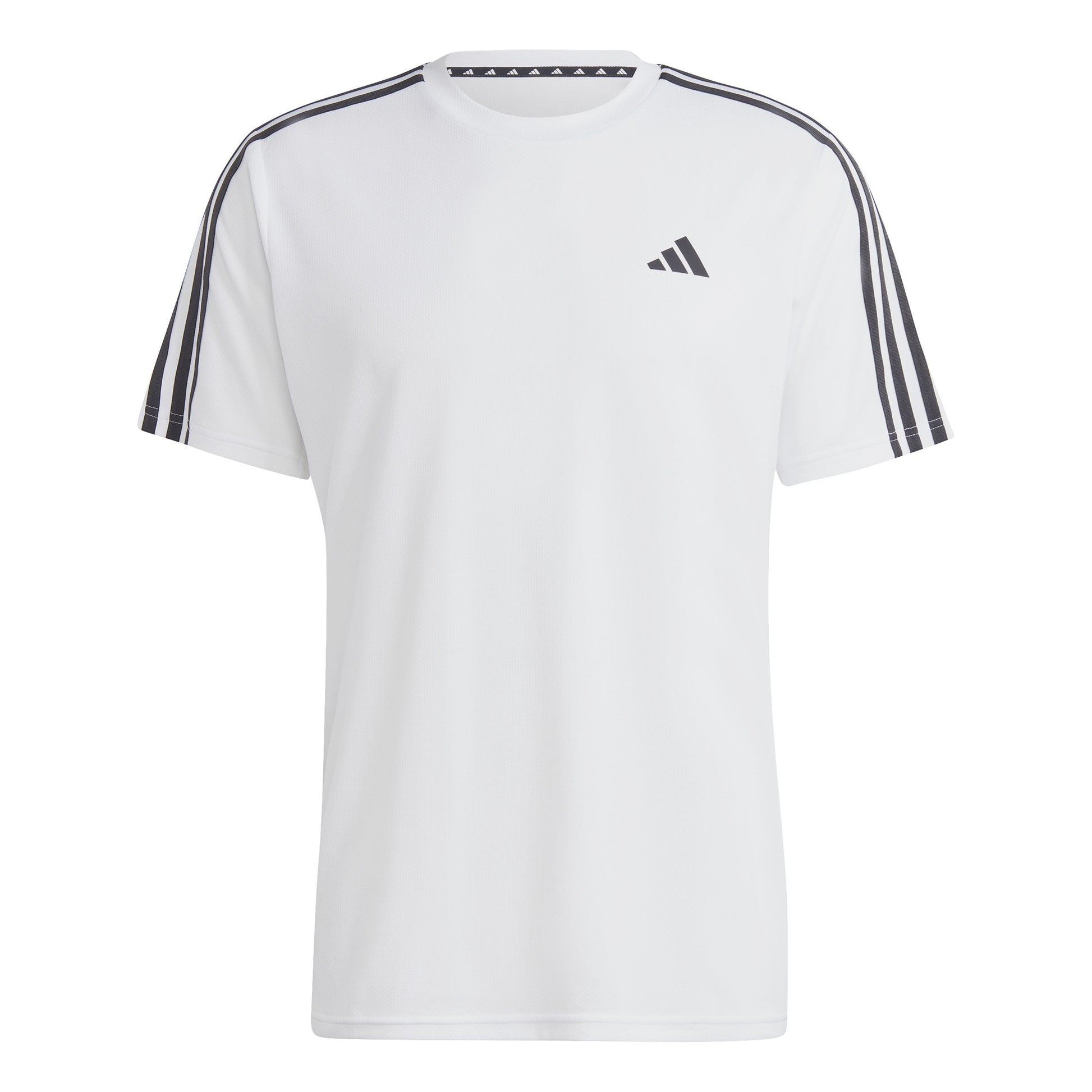 adidas Essentials Train 3-Stripes Training T-shirt Hommes-Blanc,Noir