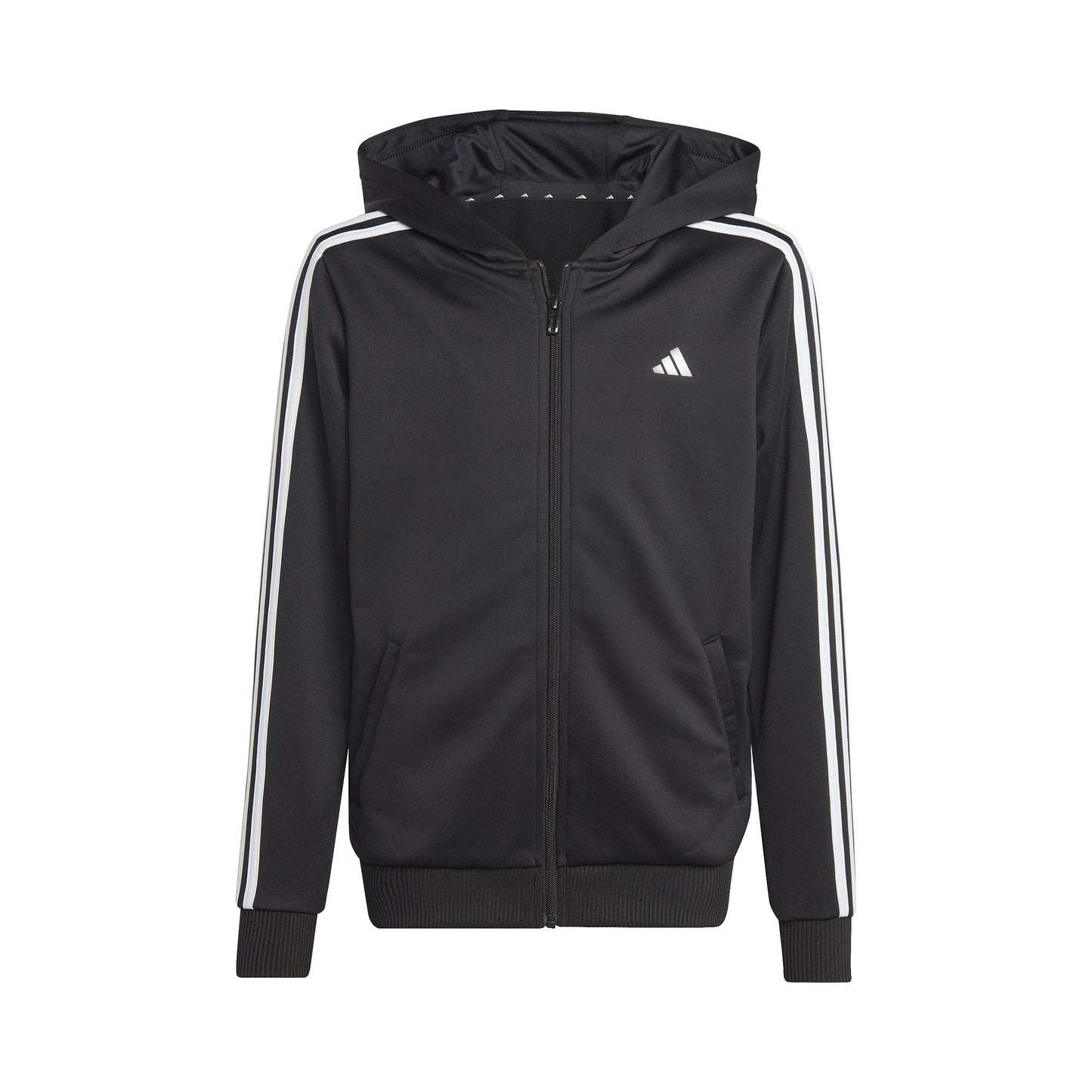 adidas Training ES 3 Stripes Full-Zip Gilet en coton Enfants - noir, blanc