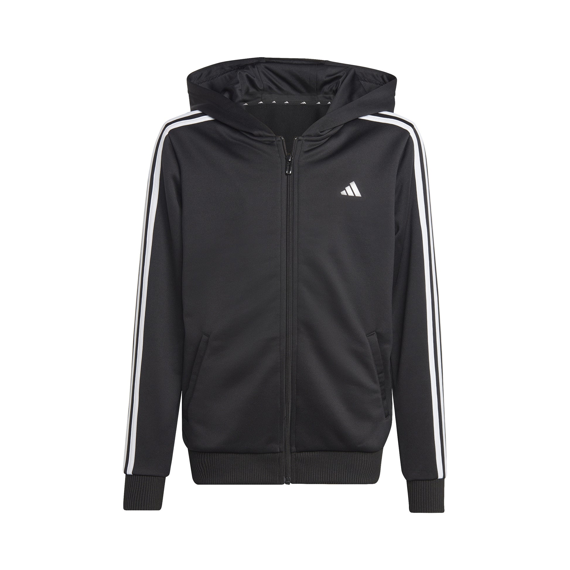 adidas Training ES 3 Stripes Full-Zip Gilet en coton Enfants - noir, blanc
