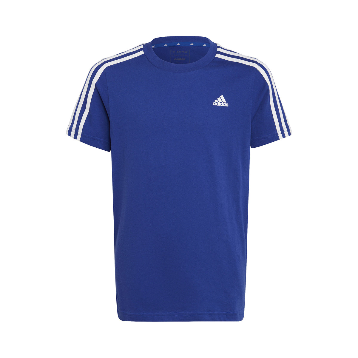 adidas 3Stripes T-shirt Garçons - bleu, blanc