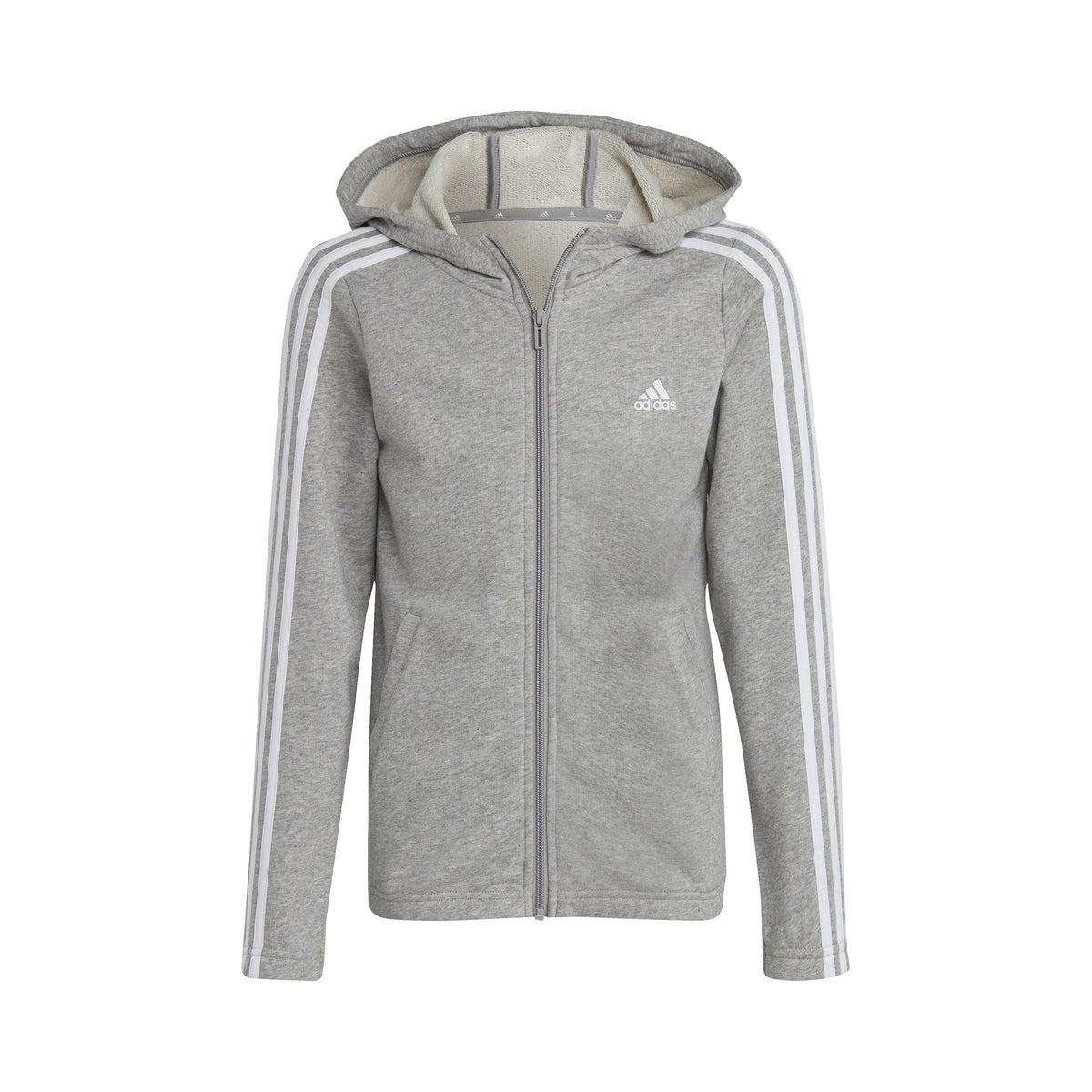 adidas 3Stripes Gilet en coton Filles - gris