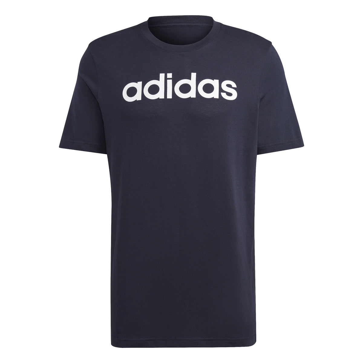 adidas LIN Singel Jersey T-shirt Hommes - bleu foncé, blanc