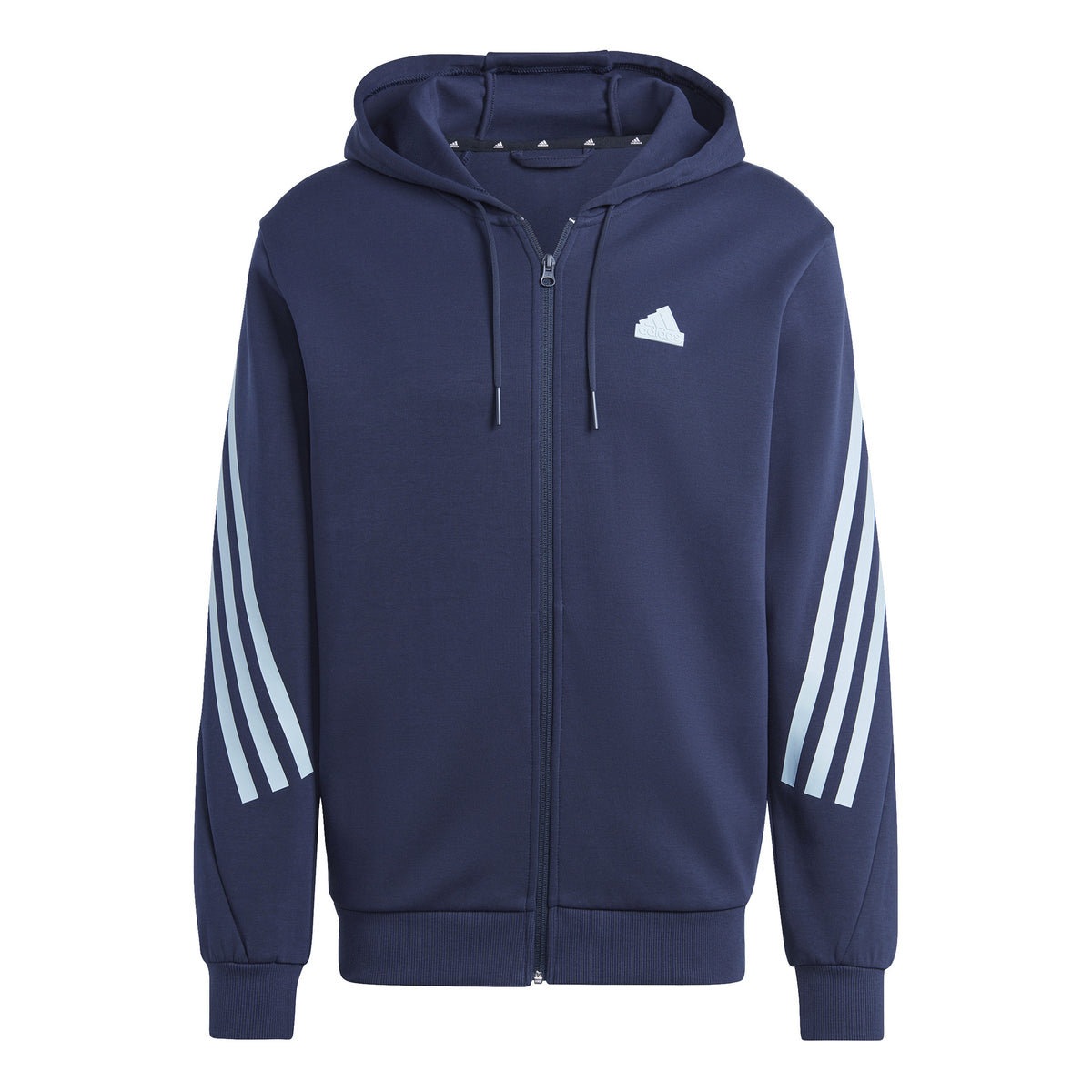 adidas Future Icon 3 Stripes Full-Zip Gilet en coton Hommes - bleu foncé, turquoise