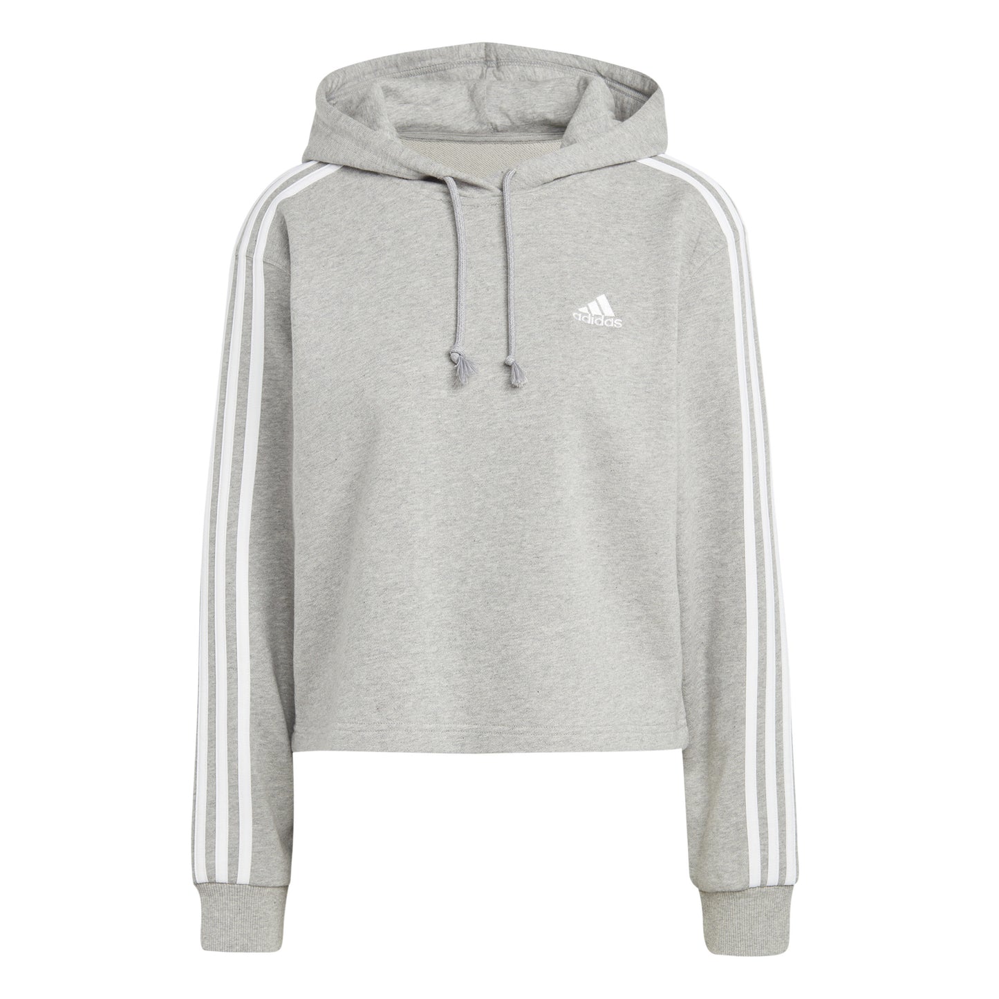 adidas Future Icon 3 Stripes Full-Zip Sweat à capuche Femmes - gris clair,