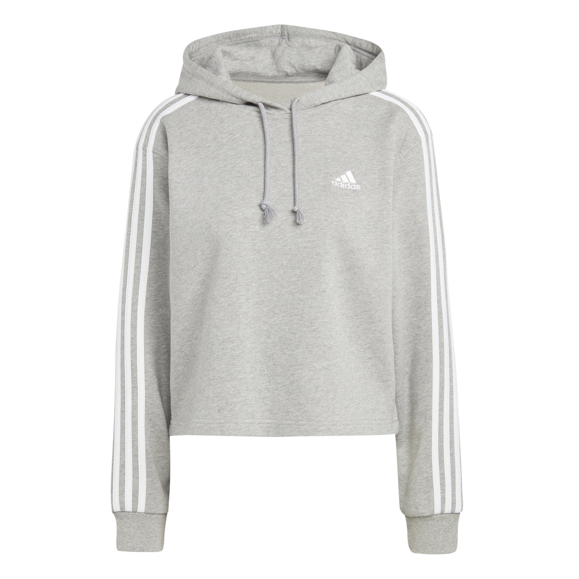 adidas Future Icon 3 Stripes Full-Zip Sweat à capuche Femmes - gris clair,