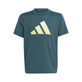 Training Icons T-shirt Garçons - bleu petrol, jaune lemon