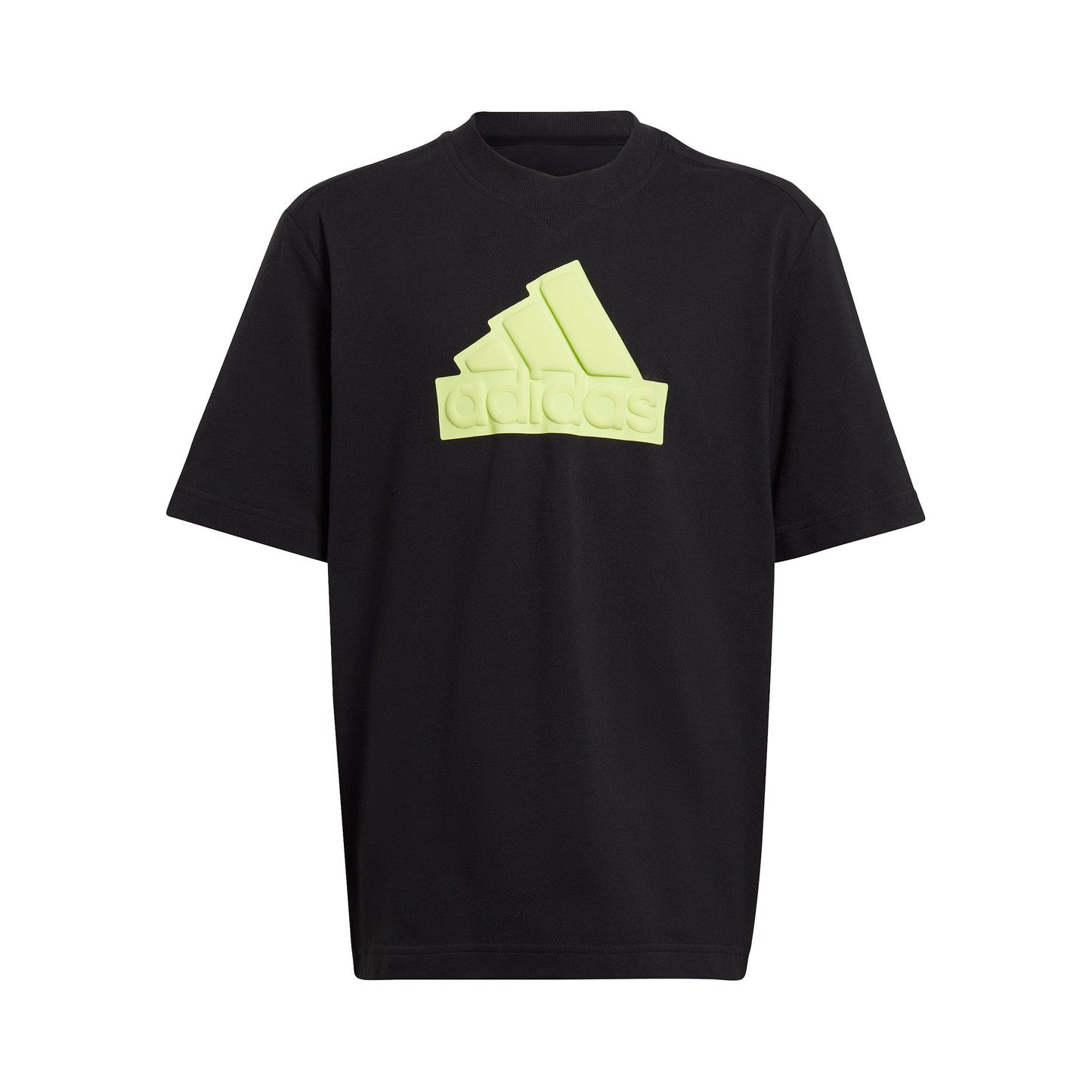 adidas Future Icon Logo T-shirt Garçons - noir, jaune lemon
