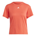 Essentials 3 Stripes T-shirt Femmes - rouge, blanc