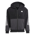Future Icon 3 Stripes Gilet en coton Hommes - noir, blanc