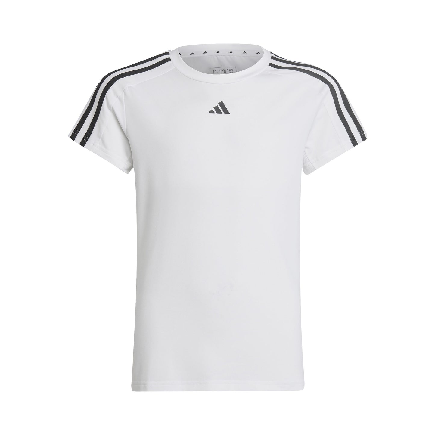 adidas 3Stripes T-shirt Filles - blanc, noir