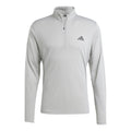 Essentials 1/4 Zip Haut manches longues Hommes - gris clair,