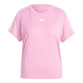 Essentials 3 Stripes T-shirt Femmes - rosé, blanc