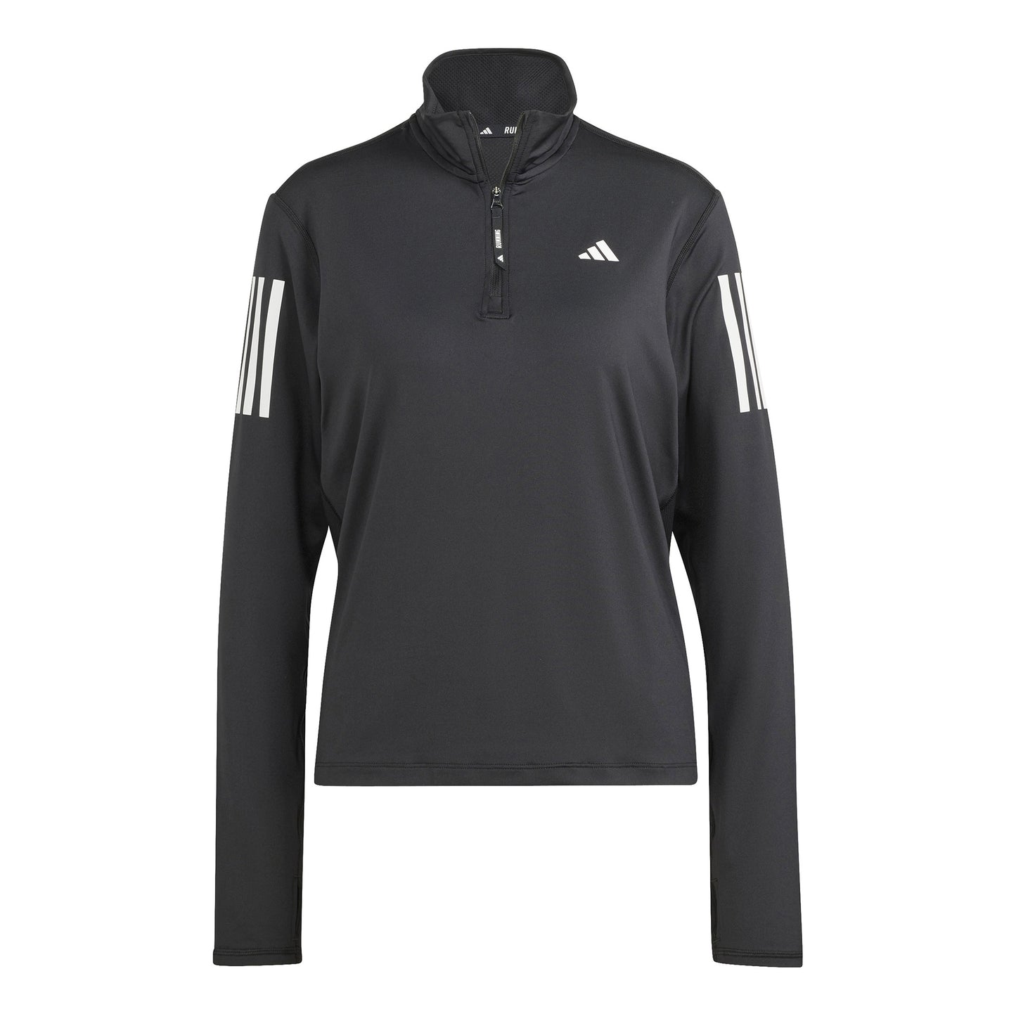 adidas Own The Run B Half-Zip Longsleeve Haut Manches Longues Femmes-Noir