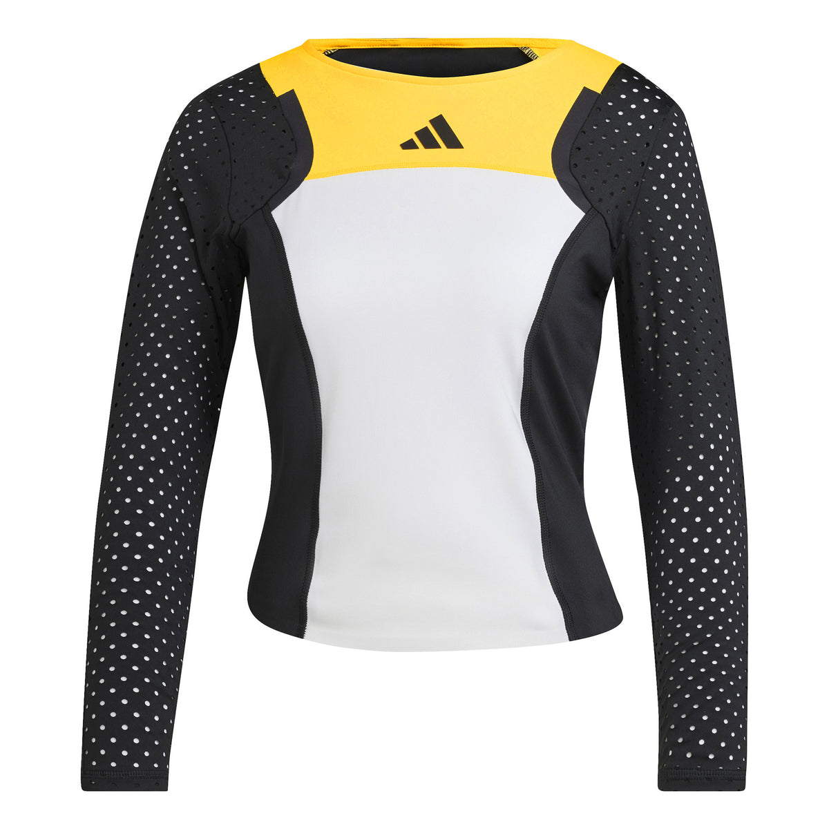 adidas 3/4 Pro Haut manches longues Femmes - blanc, noir