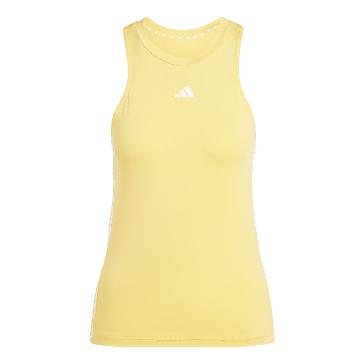 adidas Training Essential 3 Stripes Débardeur tank top Femmes - jaune, blanc