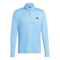 Essentials 1/4 Zip Haut manches longues Hommes - bleu,