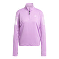 Own the Run Half-Zip Haut manches longues Femmes - violet,
