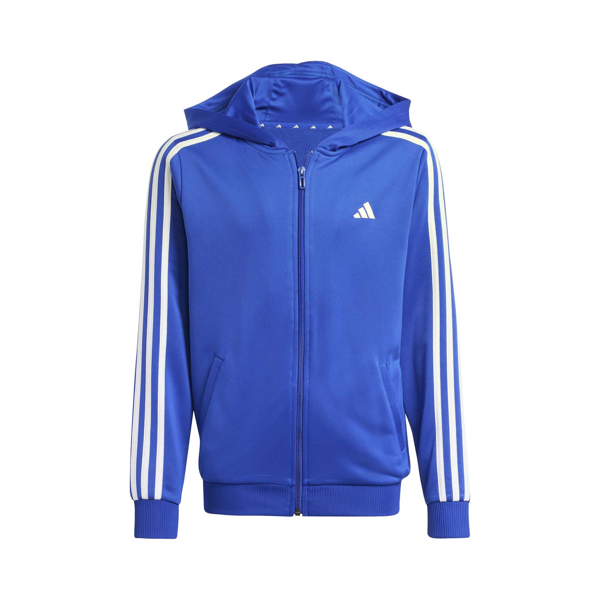 adidas Training ES 3 Stripes Full-Zip Gilet en coton Enfants - bleu, blanc