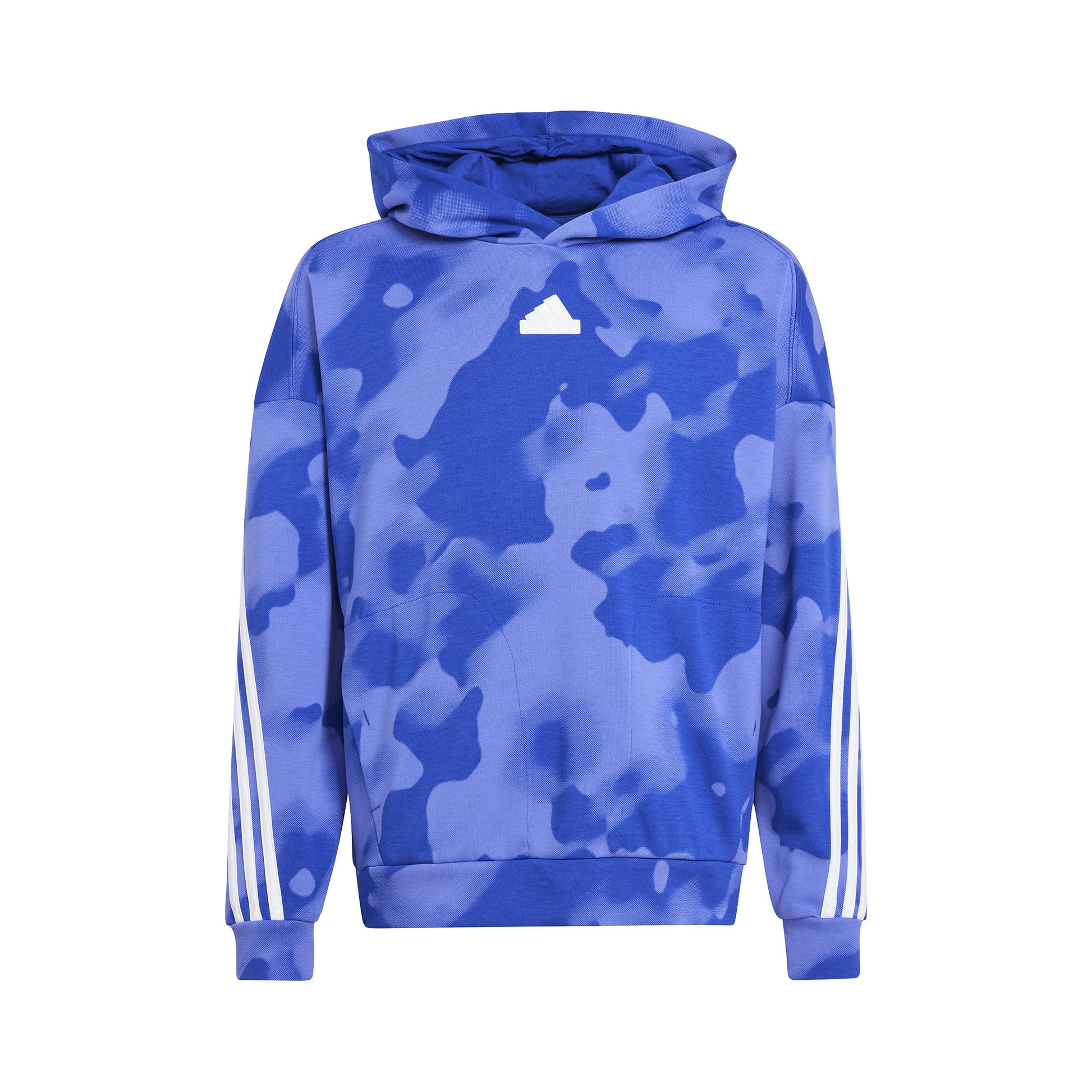 adidas Future Icon Camo Printed Sweat à capuche Garçons - bleu, blanc