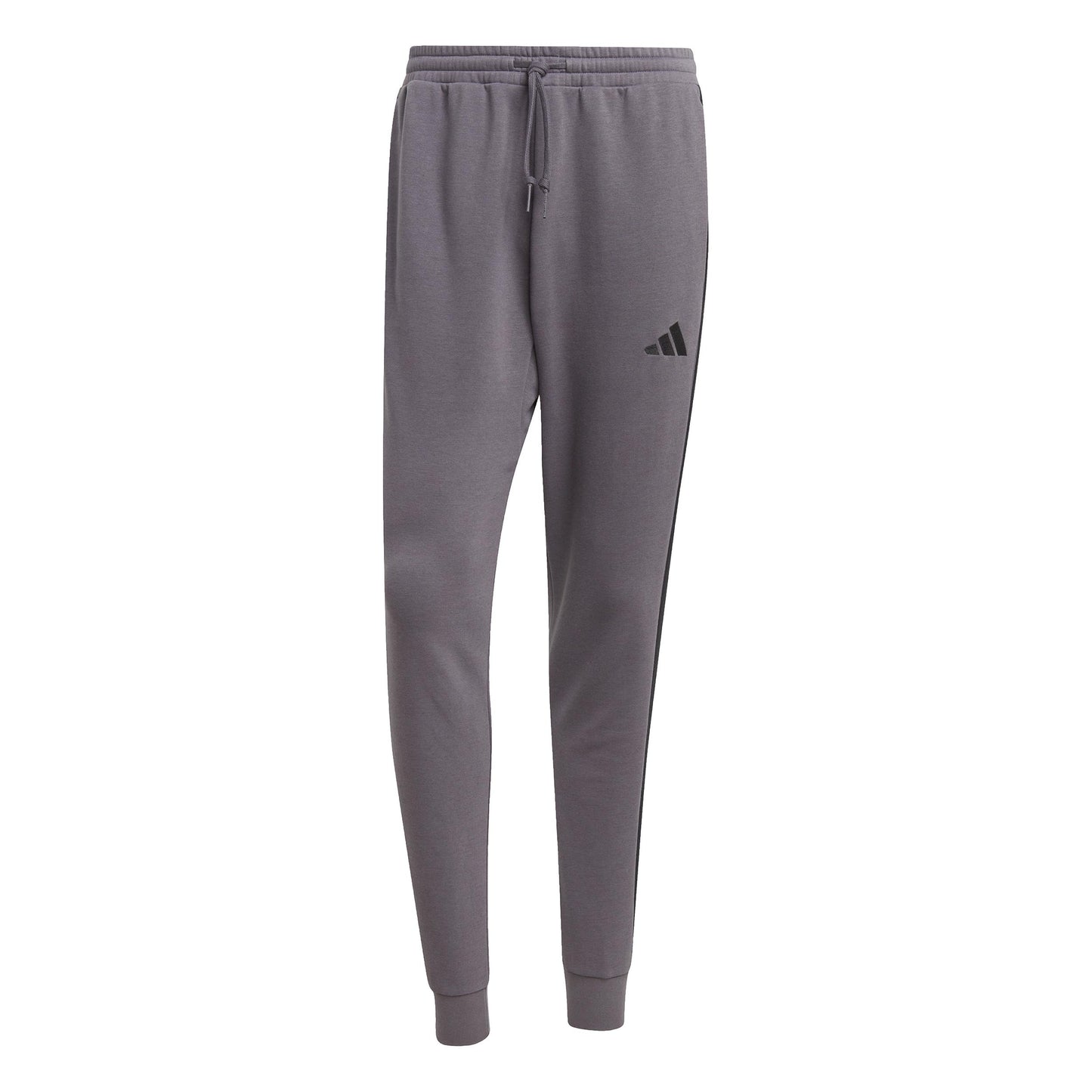 adidas 3Stripes French Terry Pantalon Survêtement Hommes-Gris Foncé, Noir