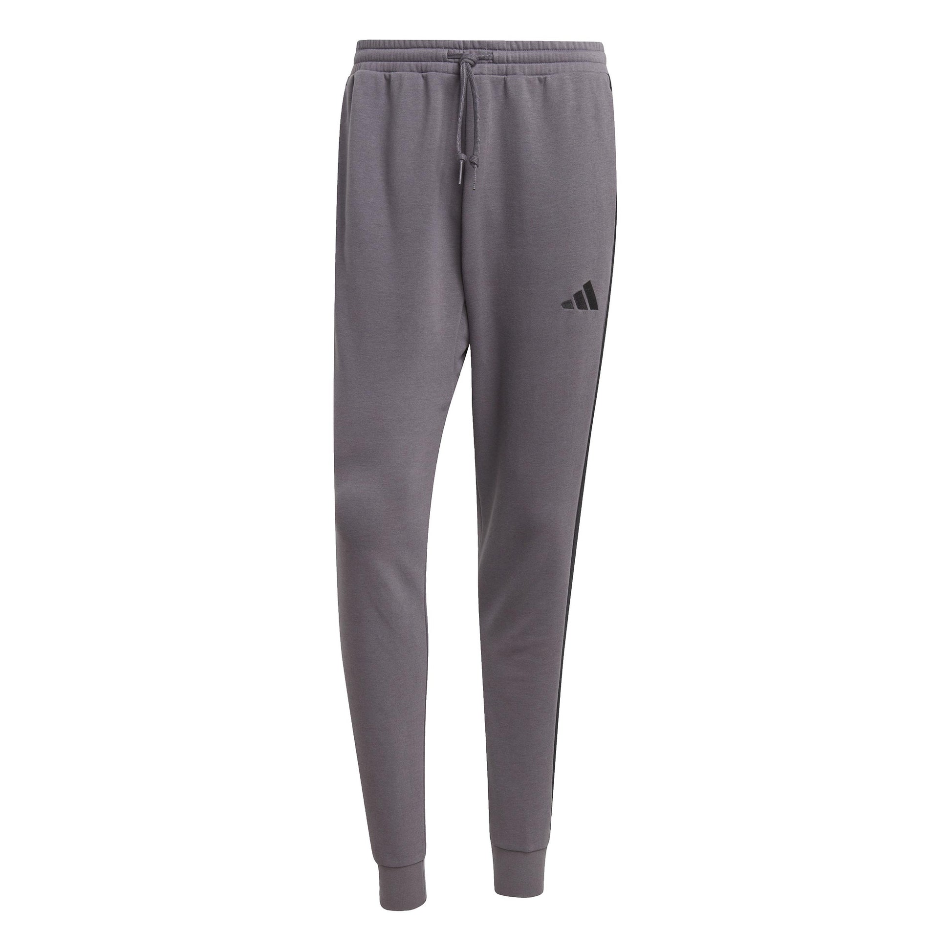 adidas 3Stripes French Terry Pantalon Survêtement Hommes-Gris Foncé, Noir