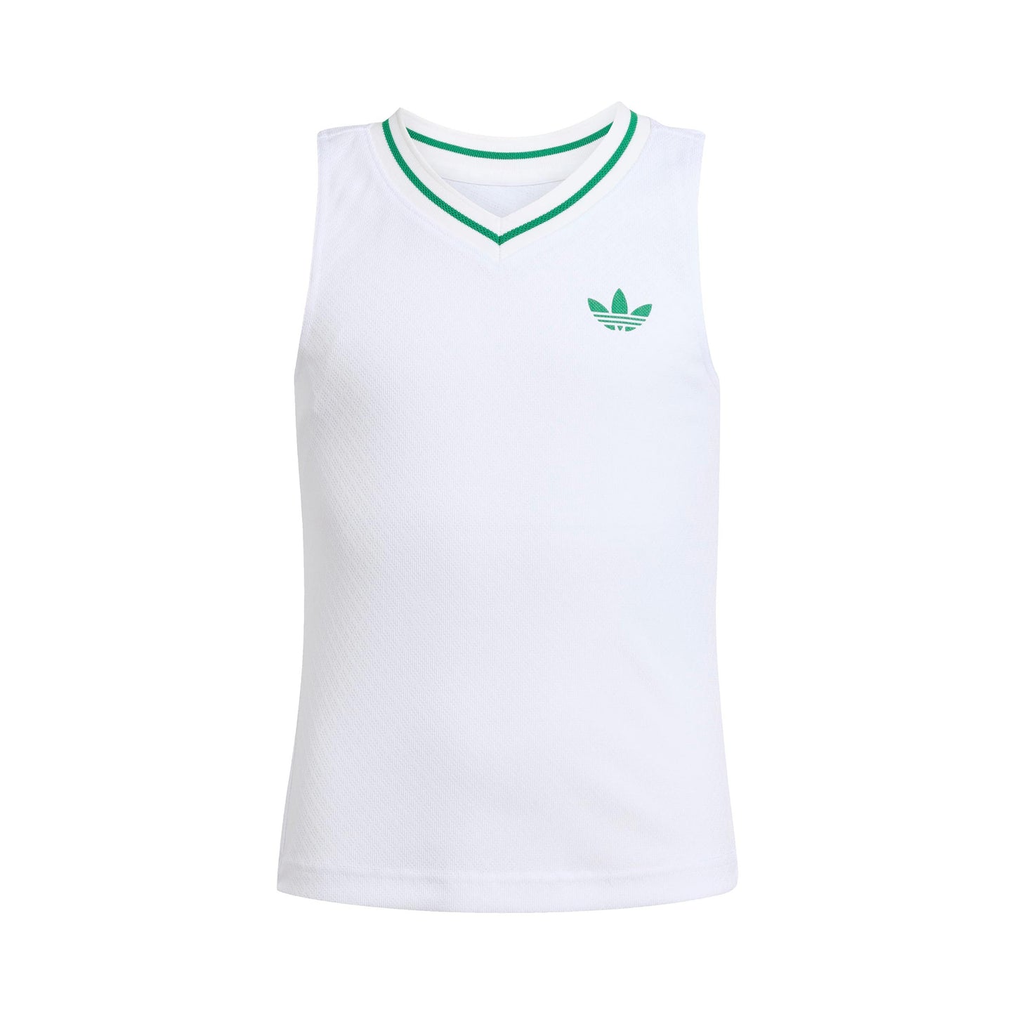 adidas Pro Débardeur Tank Top Filles-Blanc,Vert