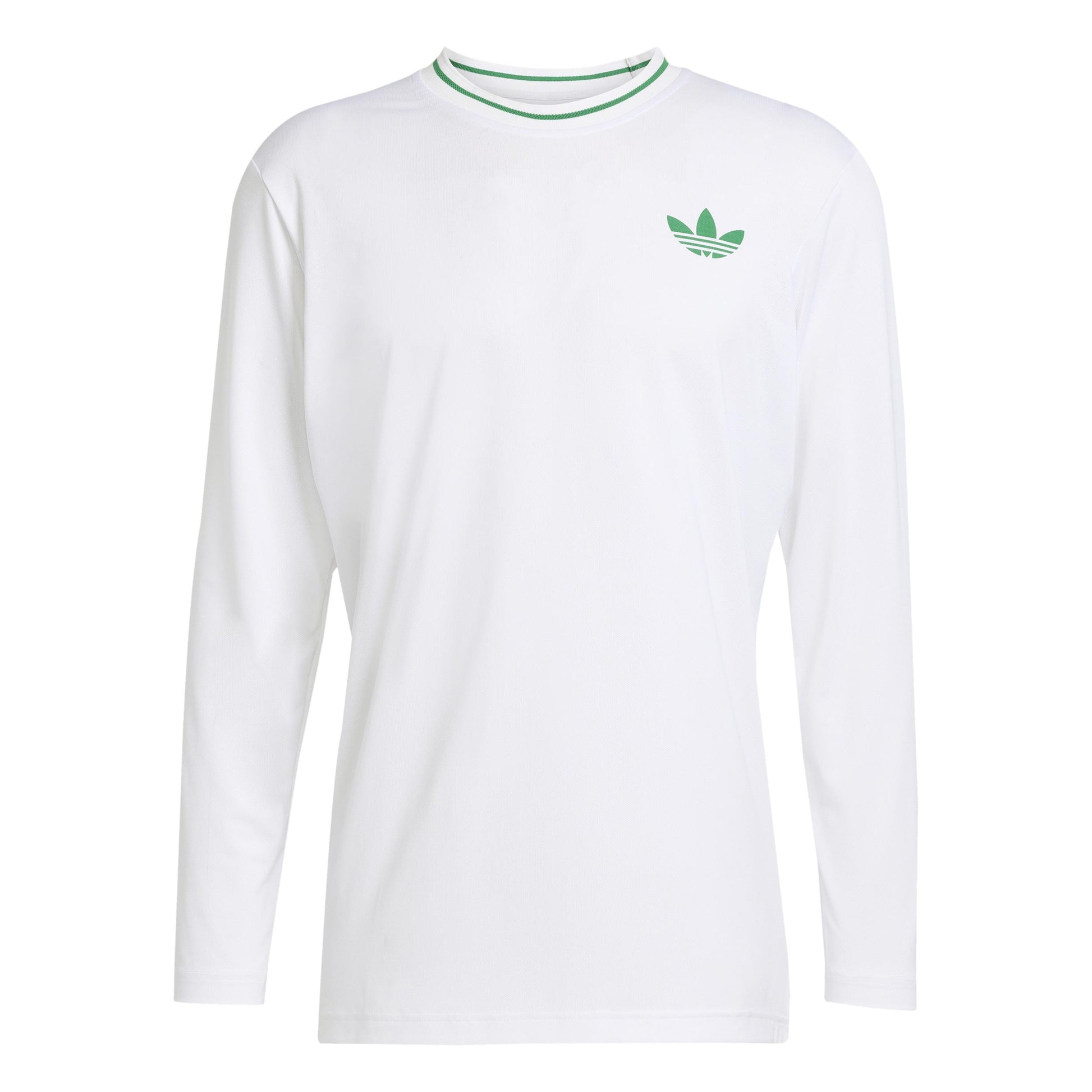adidas Pro Haut Manches Longues Hommes-Blanc