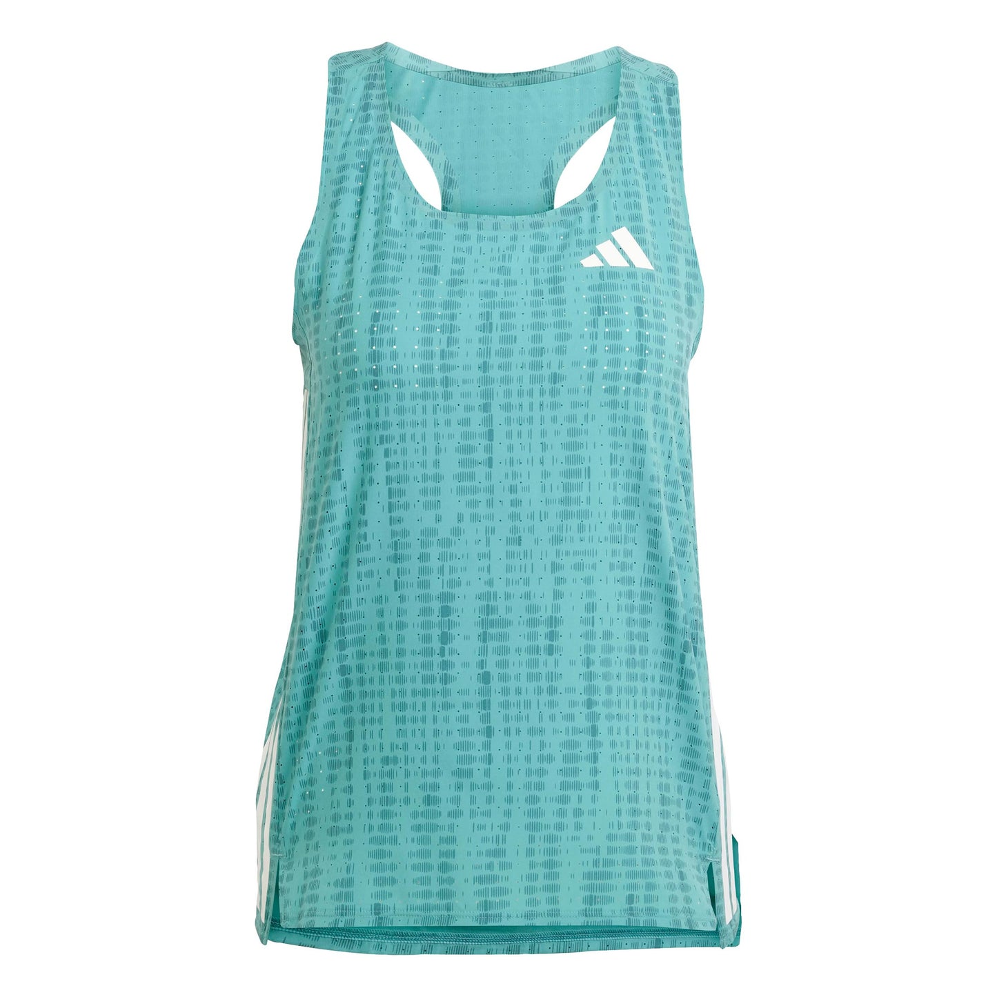 adidas Adizero Singlet Maillot De Course Femmes-Turquoise,Vert Foncé