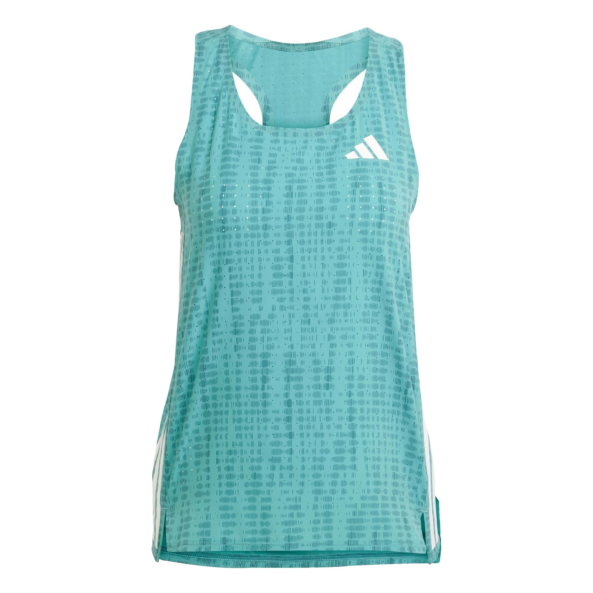 adidas Adizero Singlet Maillot De Course Femmes-Turquoise,Vert Foncé