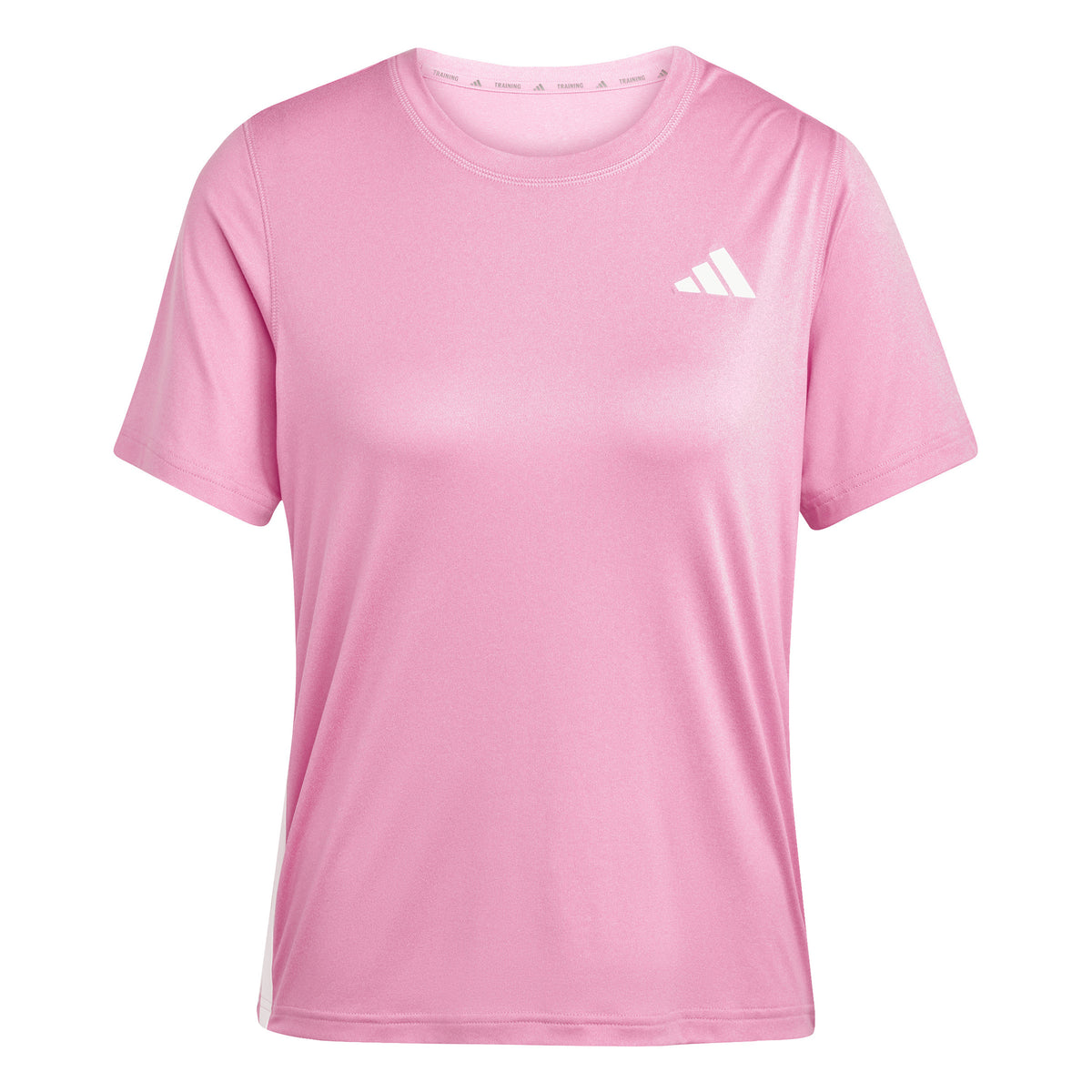 adidas Train Essentials 3 Stripes Workout T-shirt Femmes - rosé, blanc