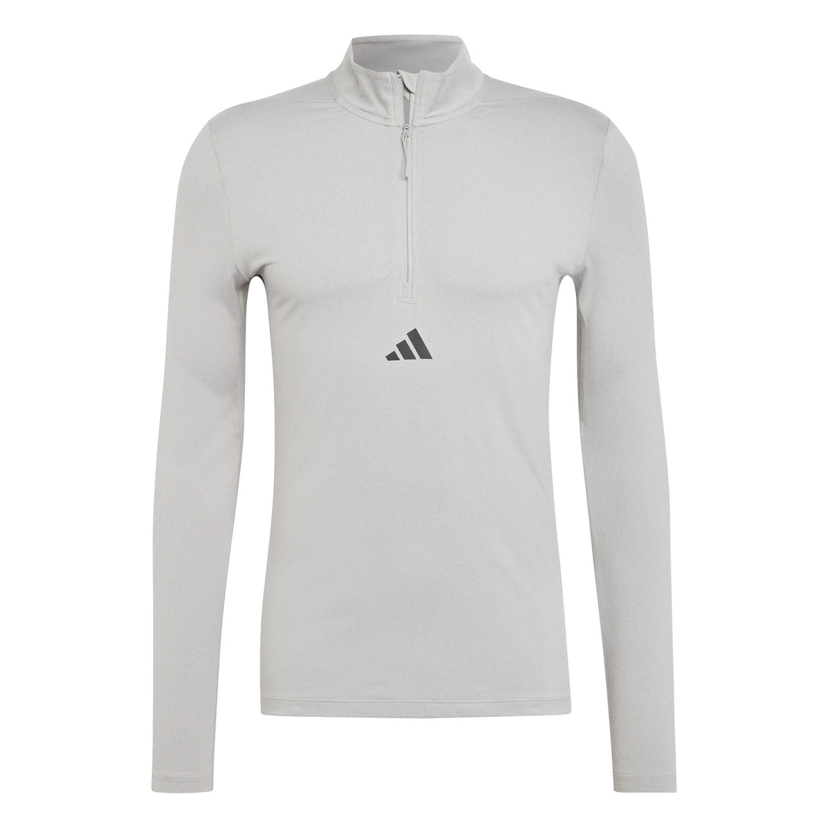 adidas Workout Half-Zip Haut Manches Longues Hommes-Gris