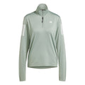 Own the Run Half-Zip Haut manches longues Femmes - sauge,