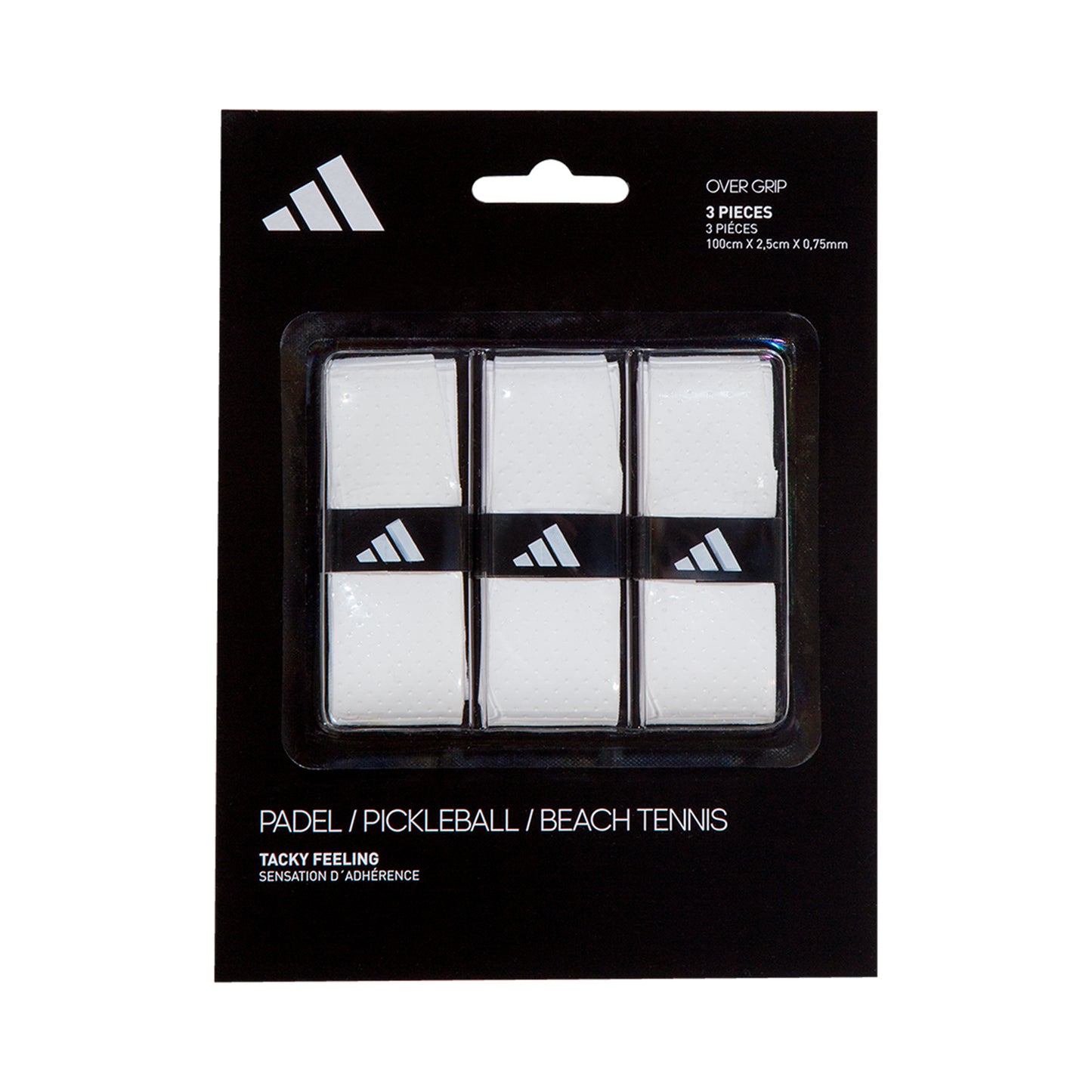 adidas Padel Overgrip Pack De 3-Blanc