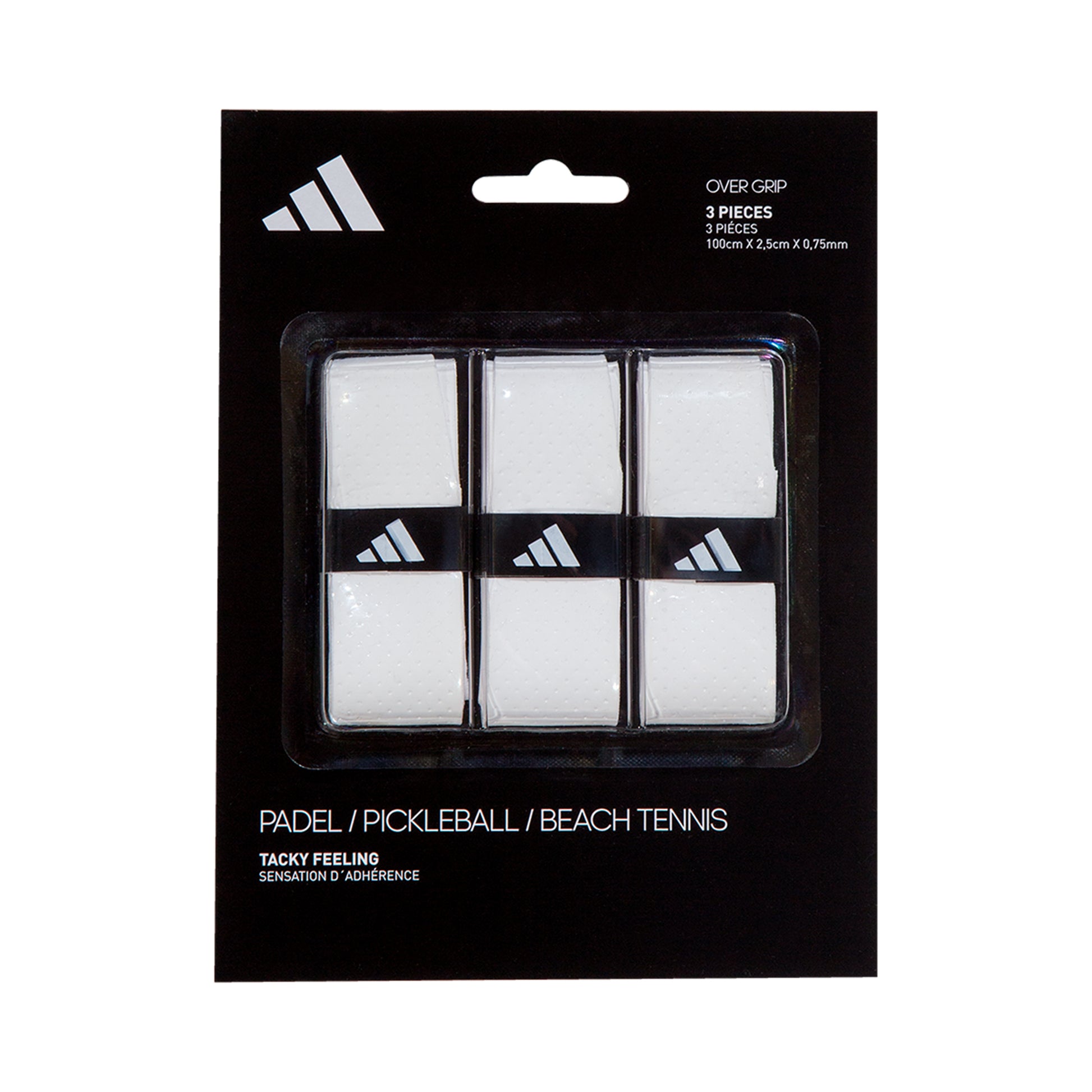 adidas Padel Overgrip Pack De 3-Blanc