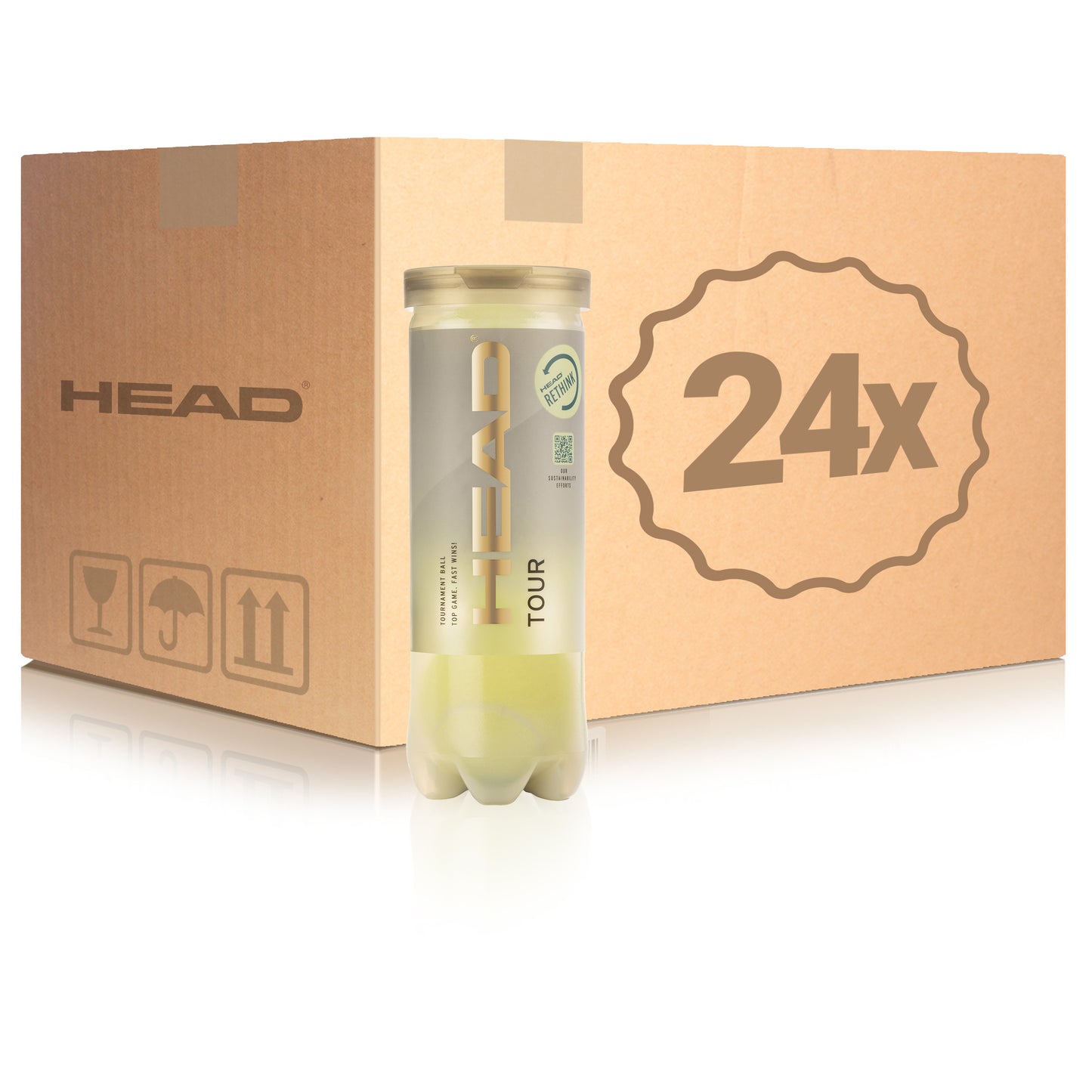 HEAD 24 Tubes de 3 Tour En carton